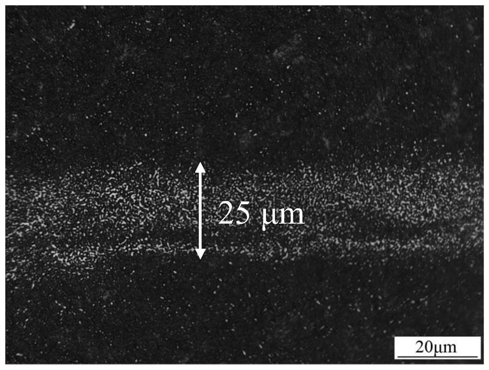 Method for reducing strip carbide width and carbide particle size of high-carbon-chromium bearing steel