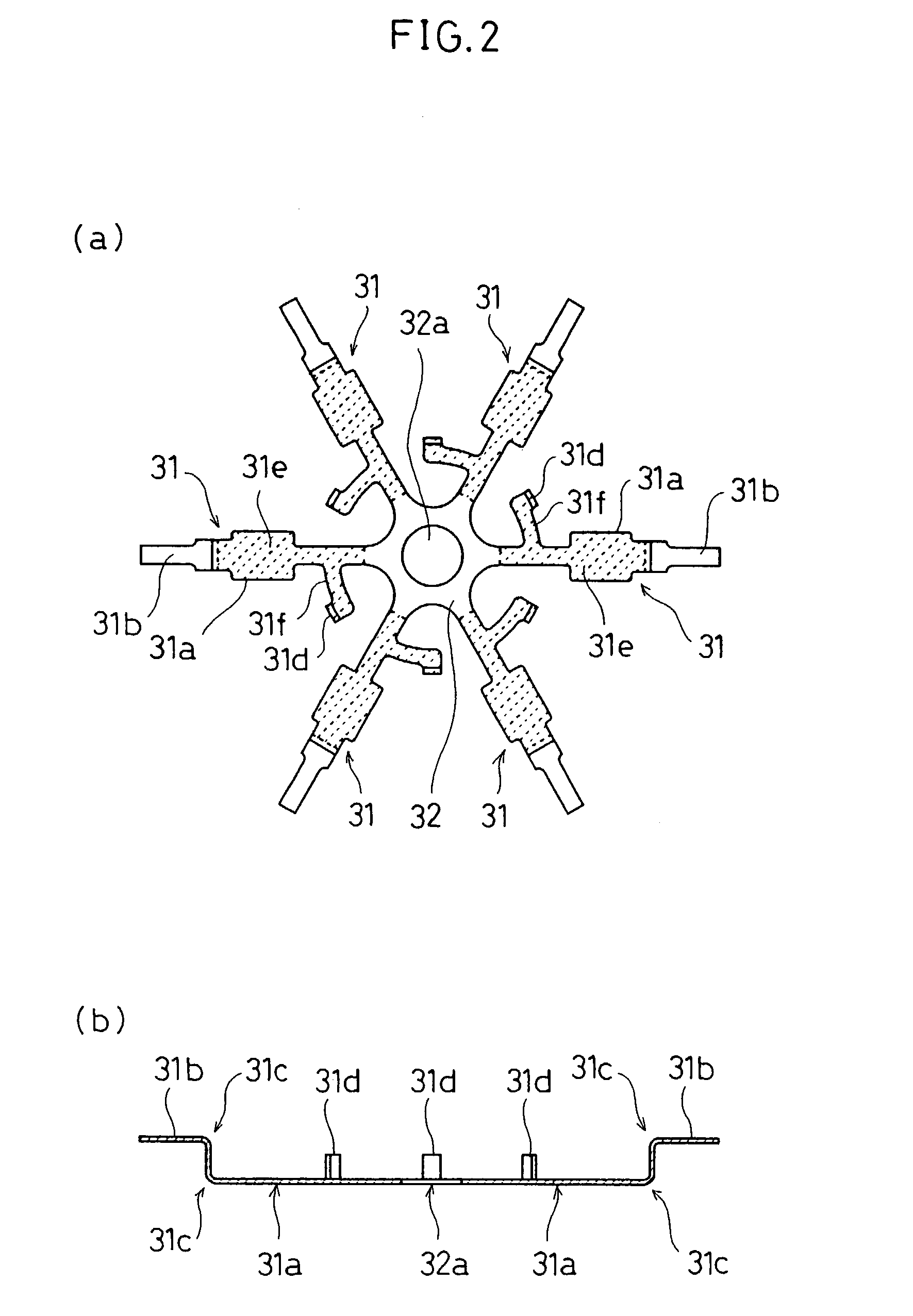 Brushless motor for partable electronic equipment with wire treatment technique of coils