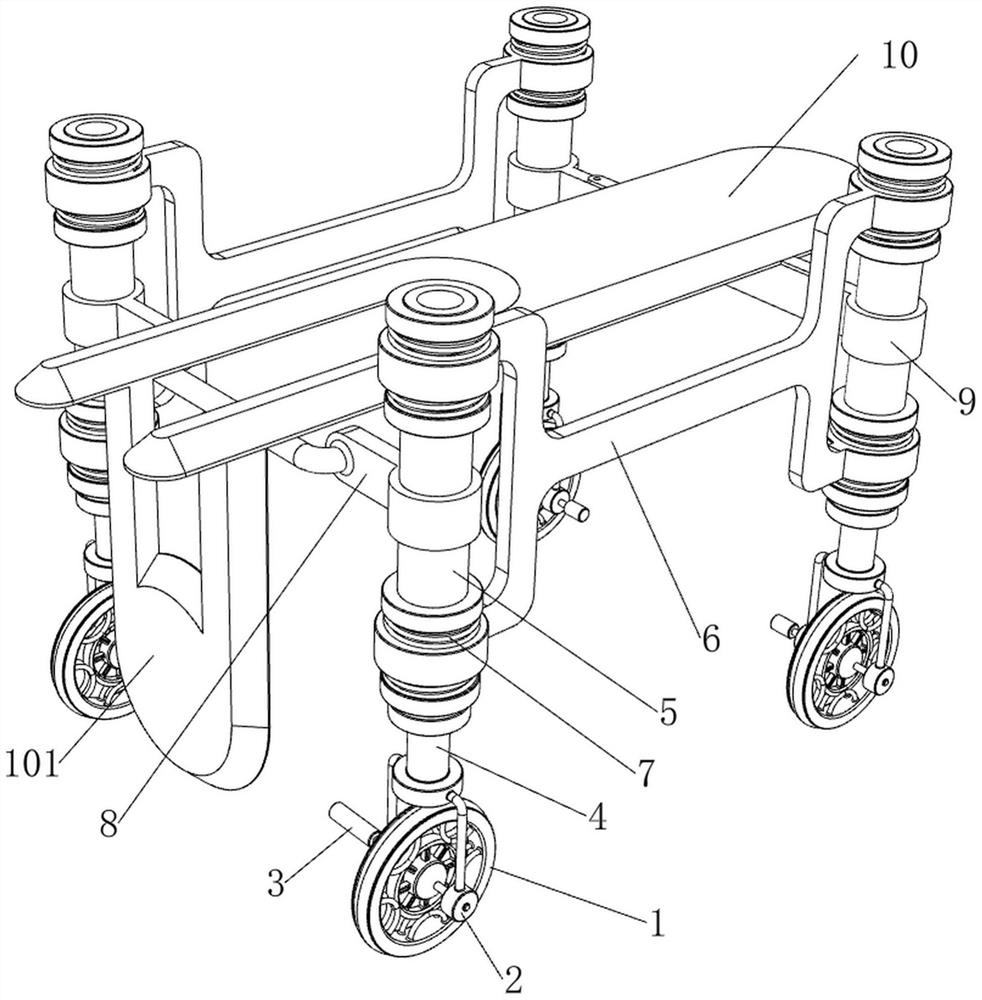 Municipal pipeline nondestructive inner wall detection device