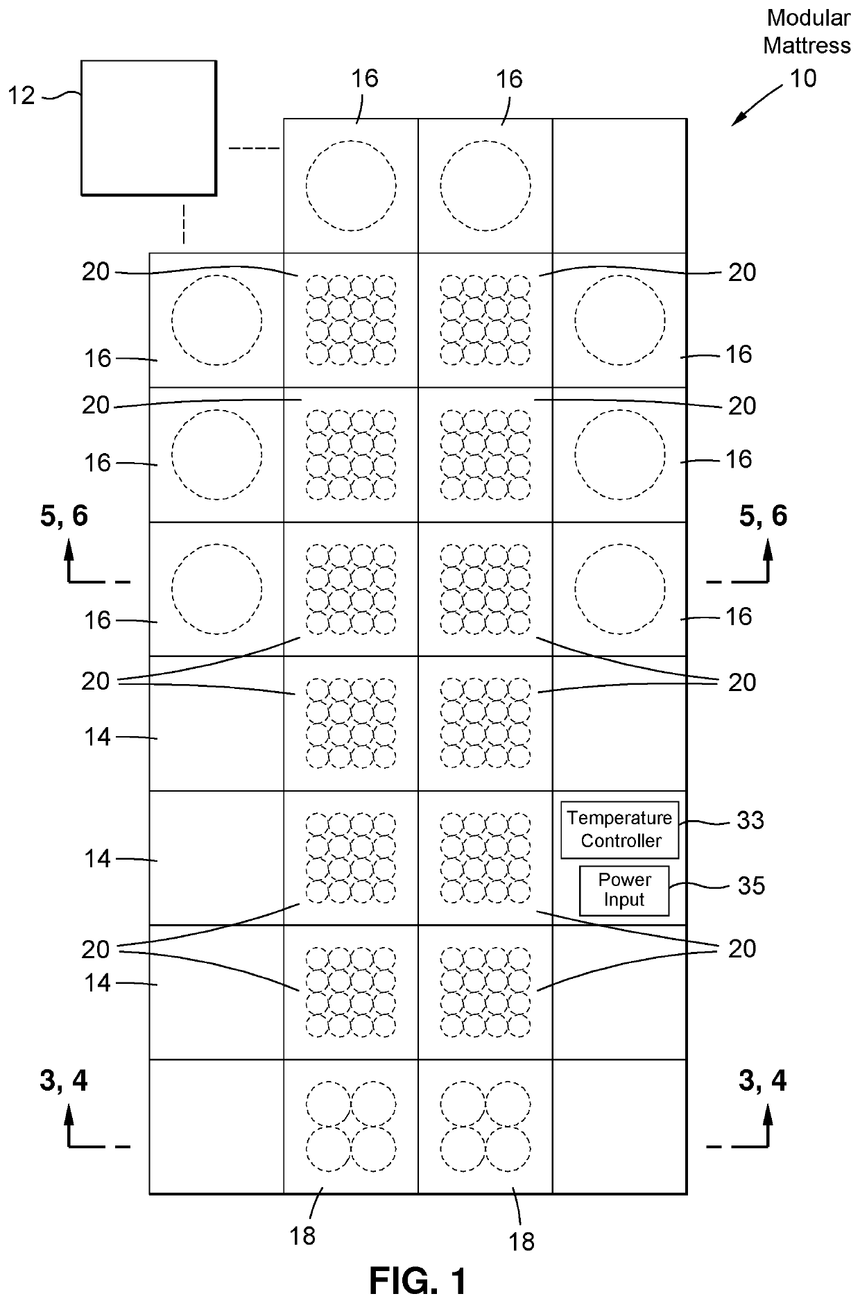 Modular mattress and bedframe system with surface positioning actuators