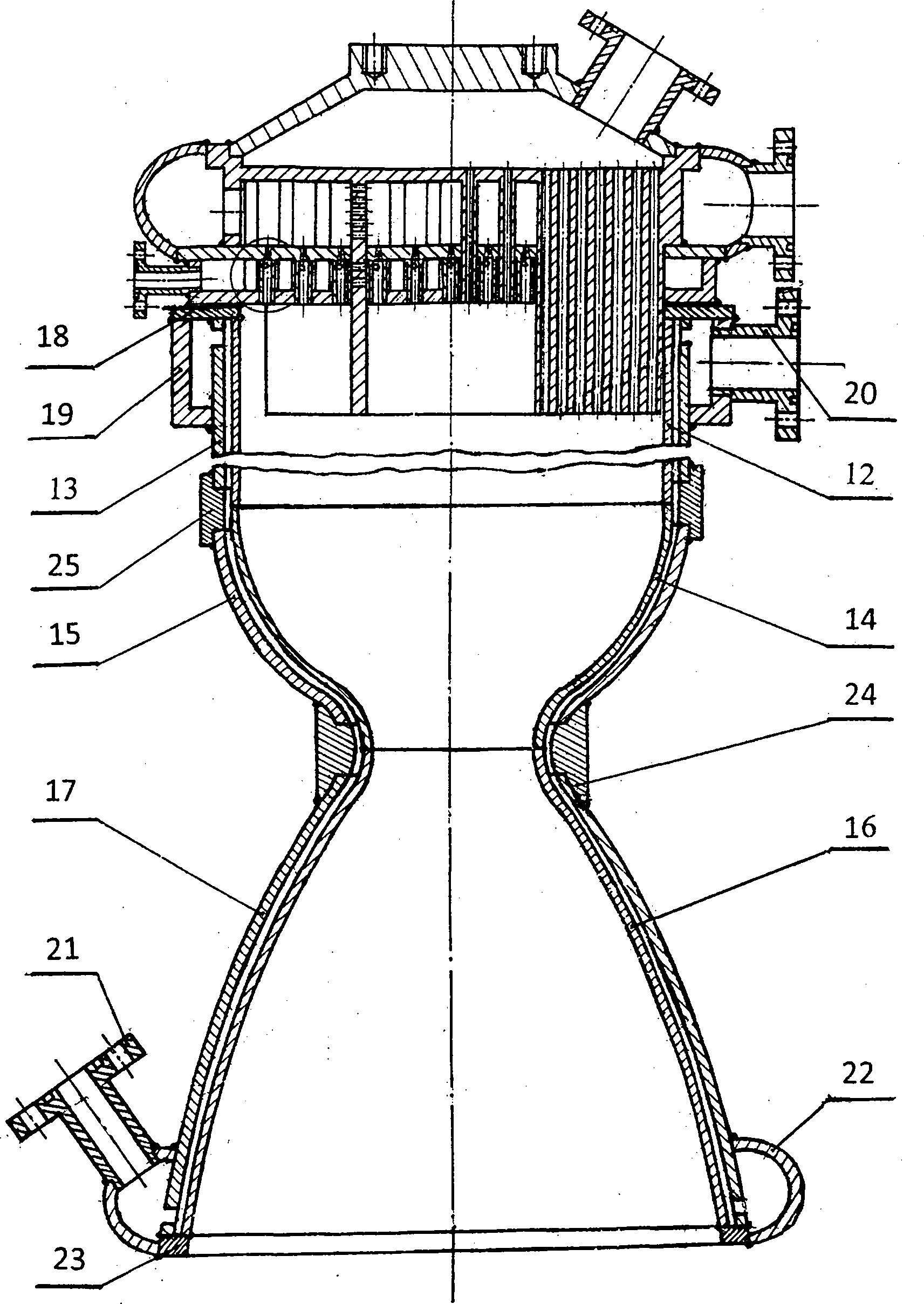 Rocket thrust chamber with fuel switching function and supply system of rocket thrust chamber