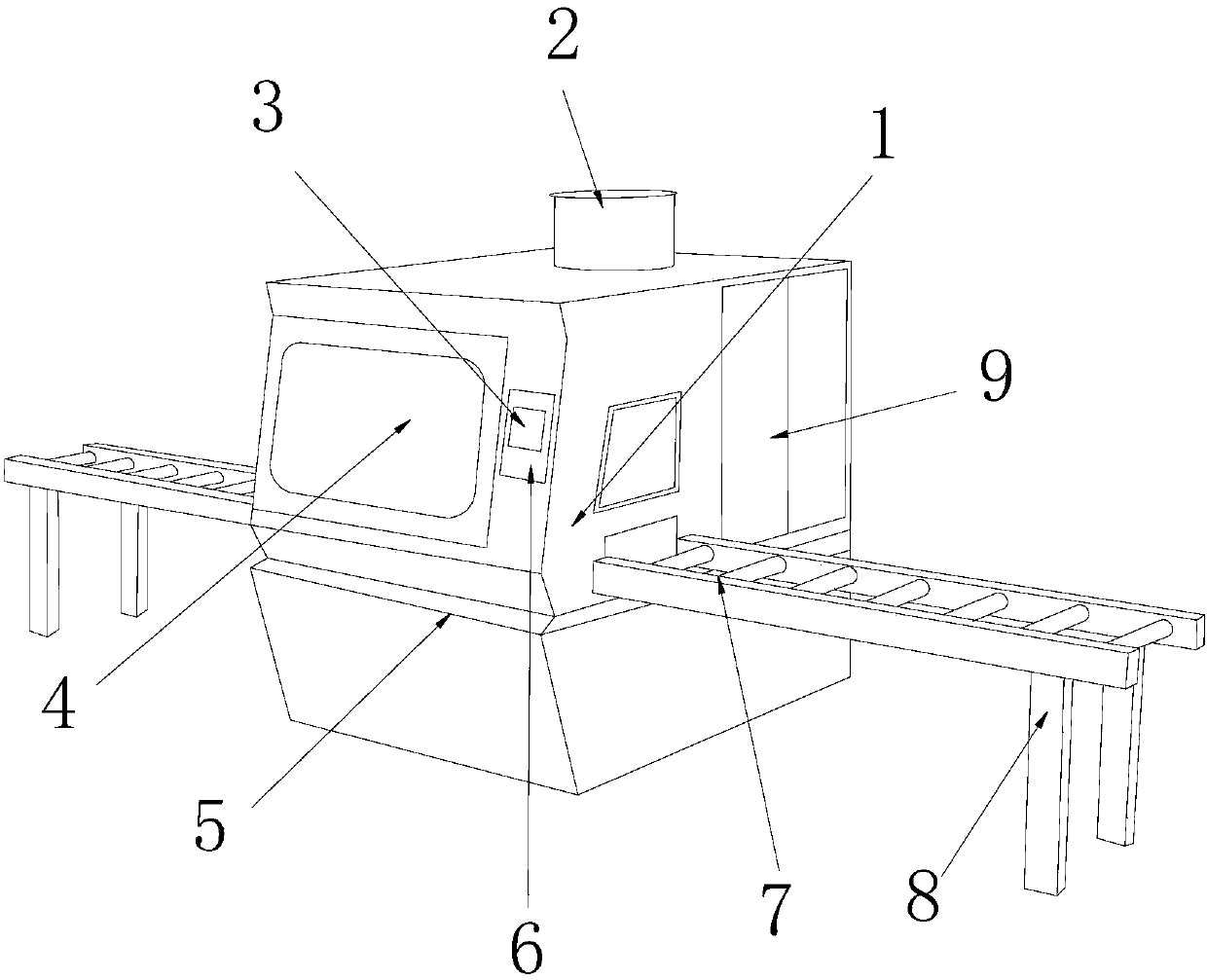 Novel environmental-friendly oil paint equipment with automatic uniform spraying function