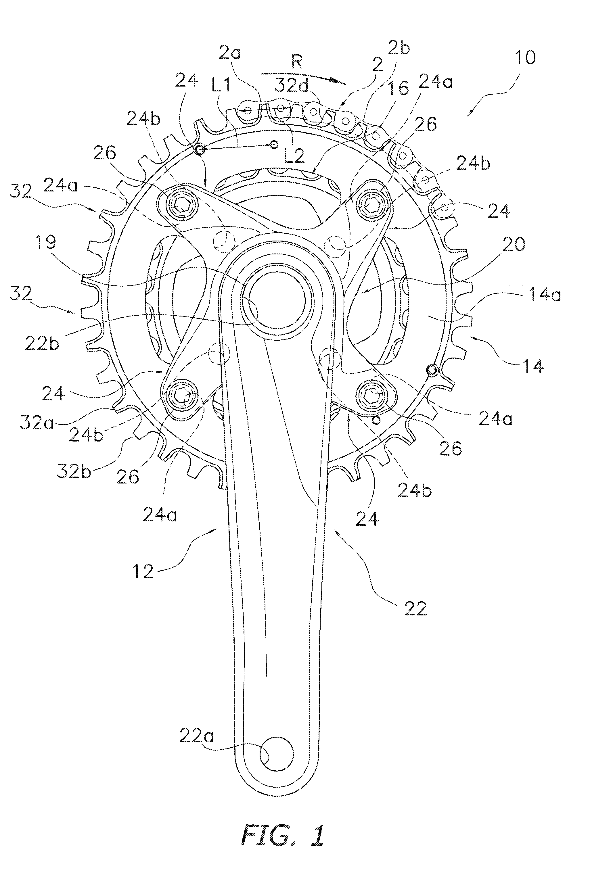 Bicycle sprocket and bicycle crank assembly