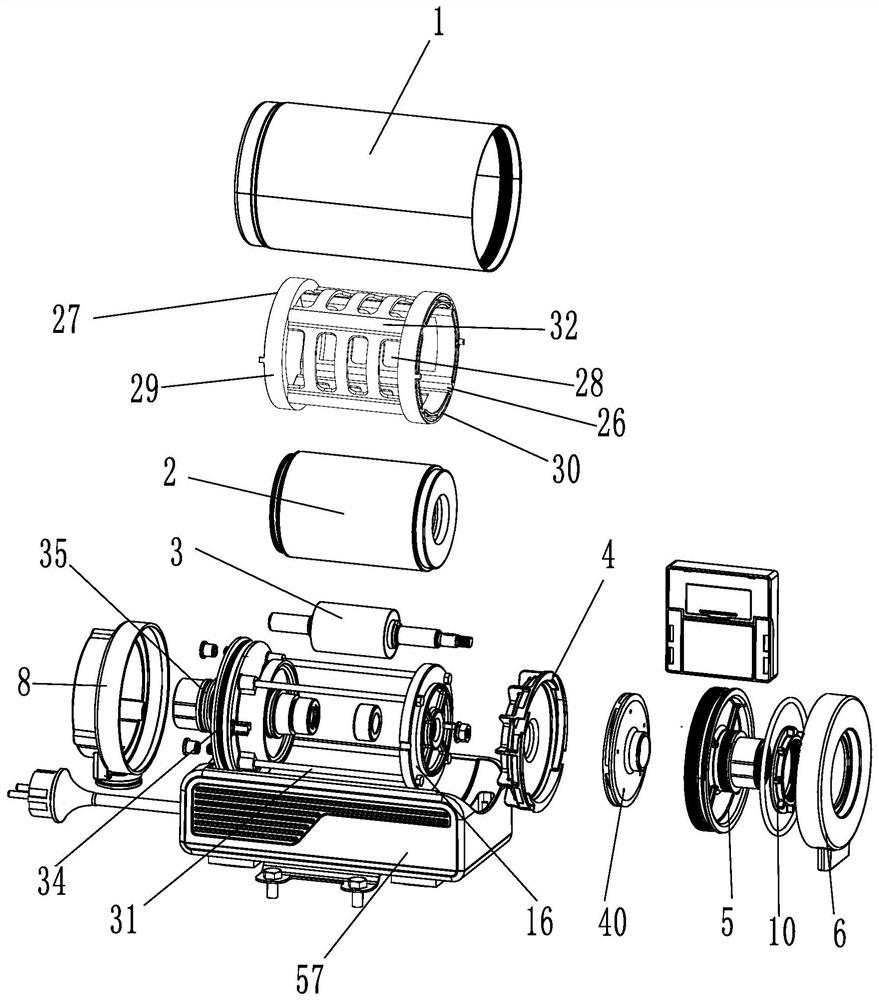 Efficient heat dissipation double-flow-channel water pump