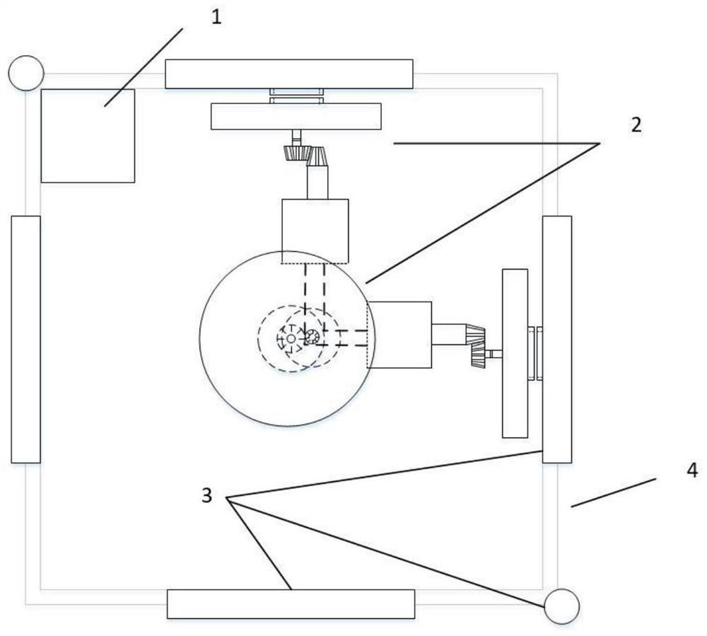 A device for suppressing vibration of space robot end effector