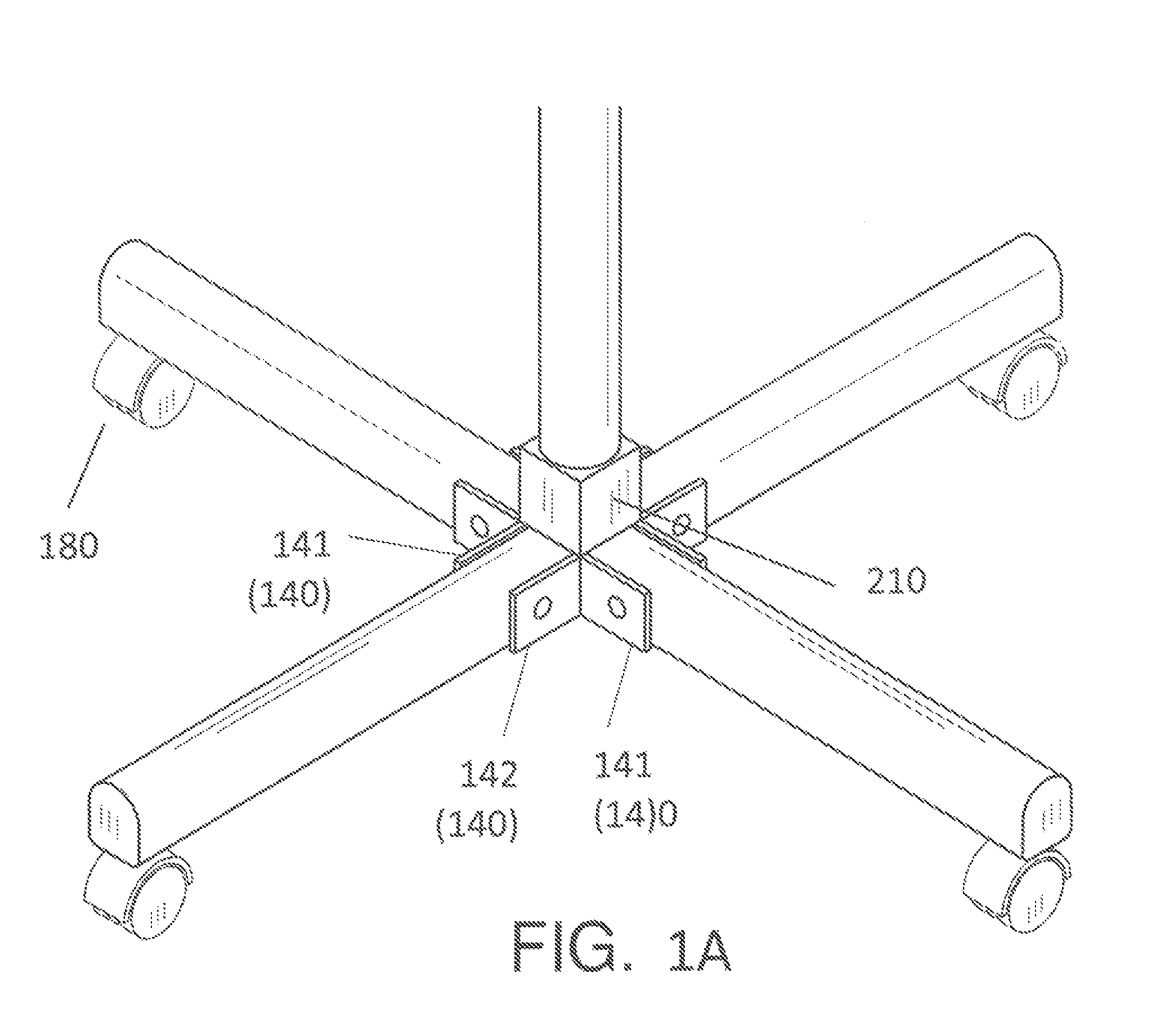 Collapsible intravenous fluid pole system