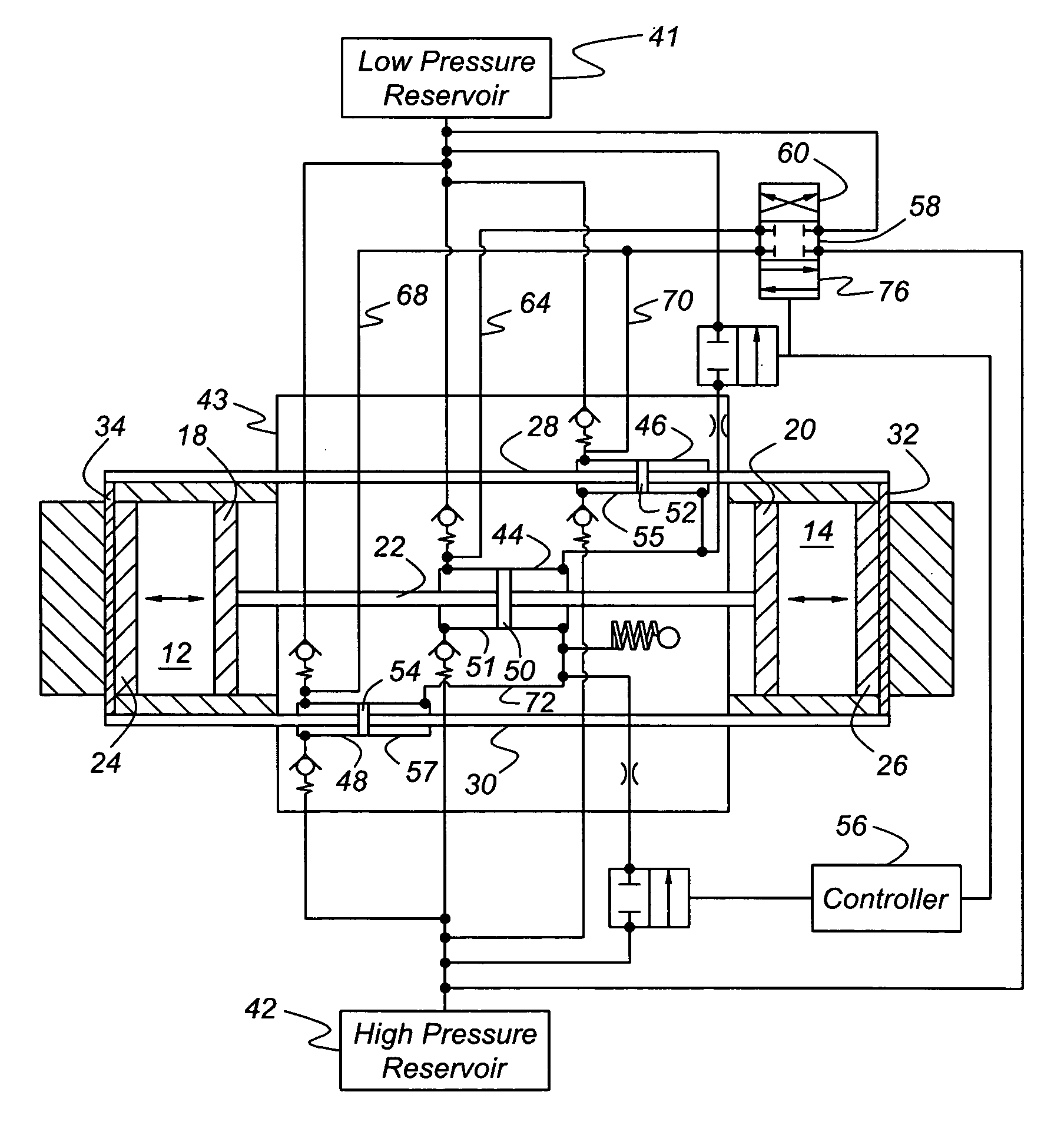 Electromagnetic servo valve strategy for controlling a free piston engine