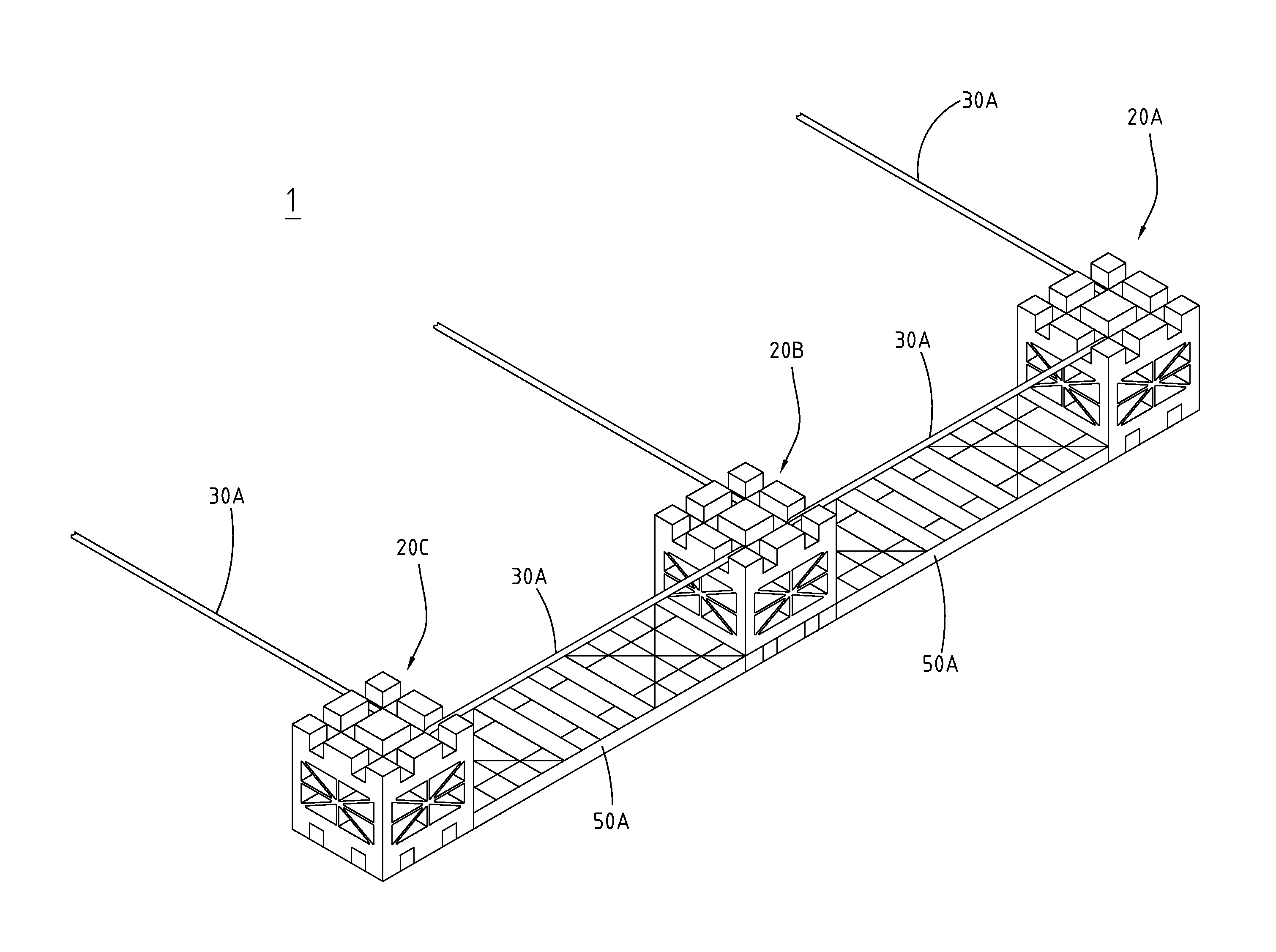 Size adjustable assemblable pallet