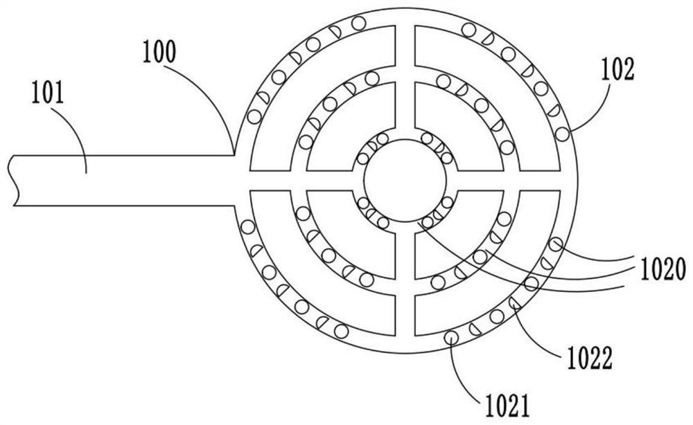 High-efficiency three-phase separator based on up-flow anaerobic reactor