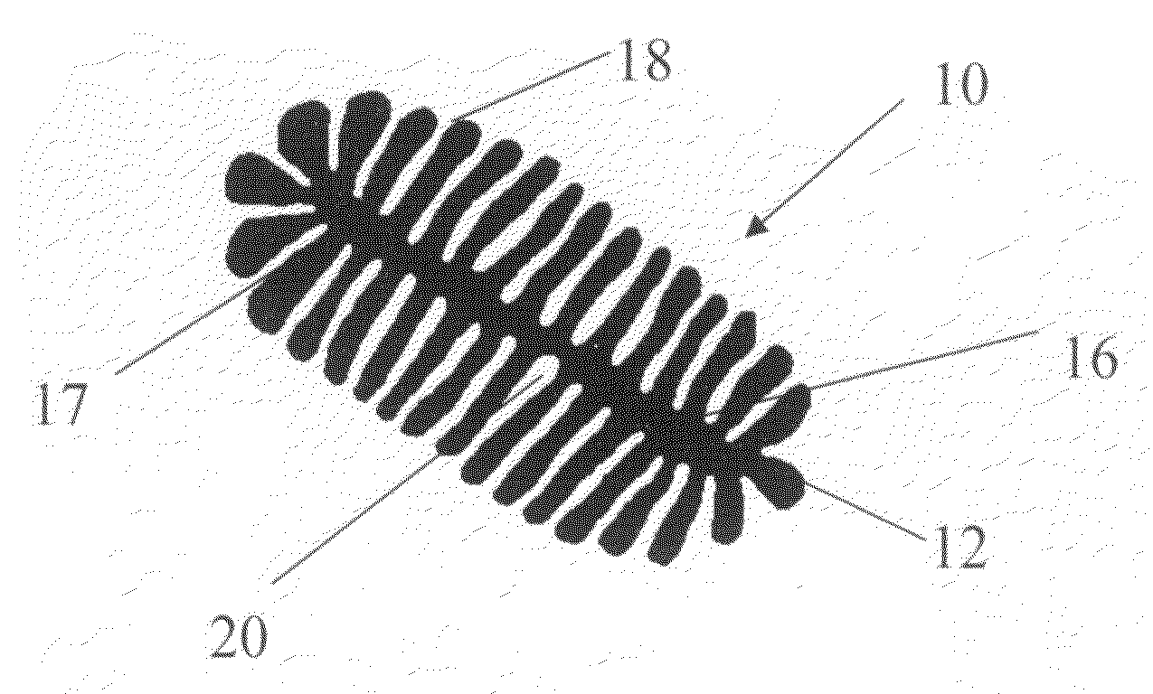 Composite filter media with high surface area fibers