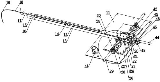 Bait casting device for aquaculture