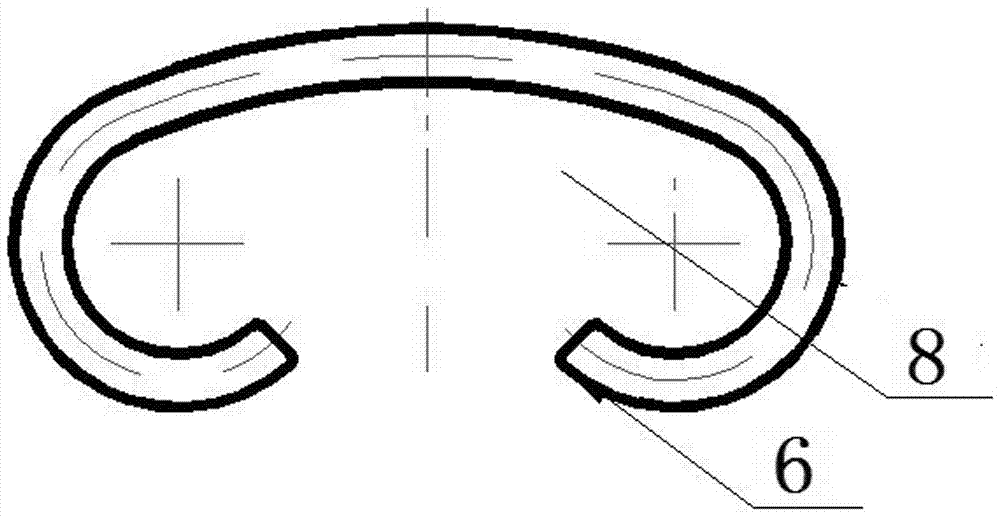 A breastbone fixer with a memory alloy wire double beam provided with a pair of embracing arms