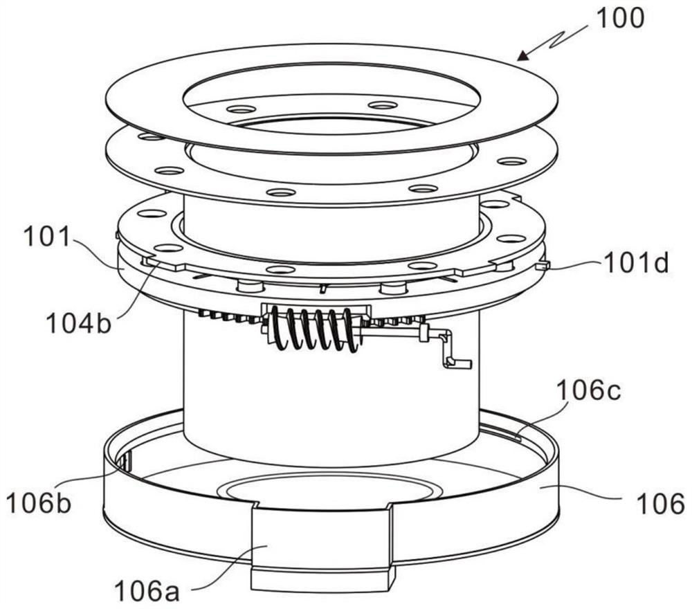 Explosion door of micro-positive pressure flue gas and air system