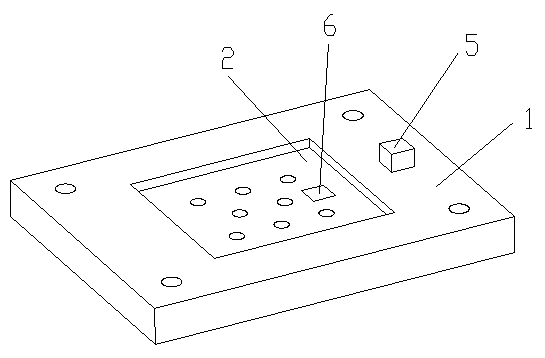 Lower template of punching machine