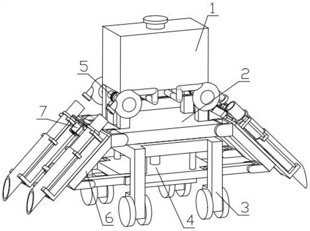 Agricultural liquid medicine spraying device