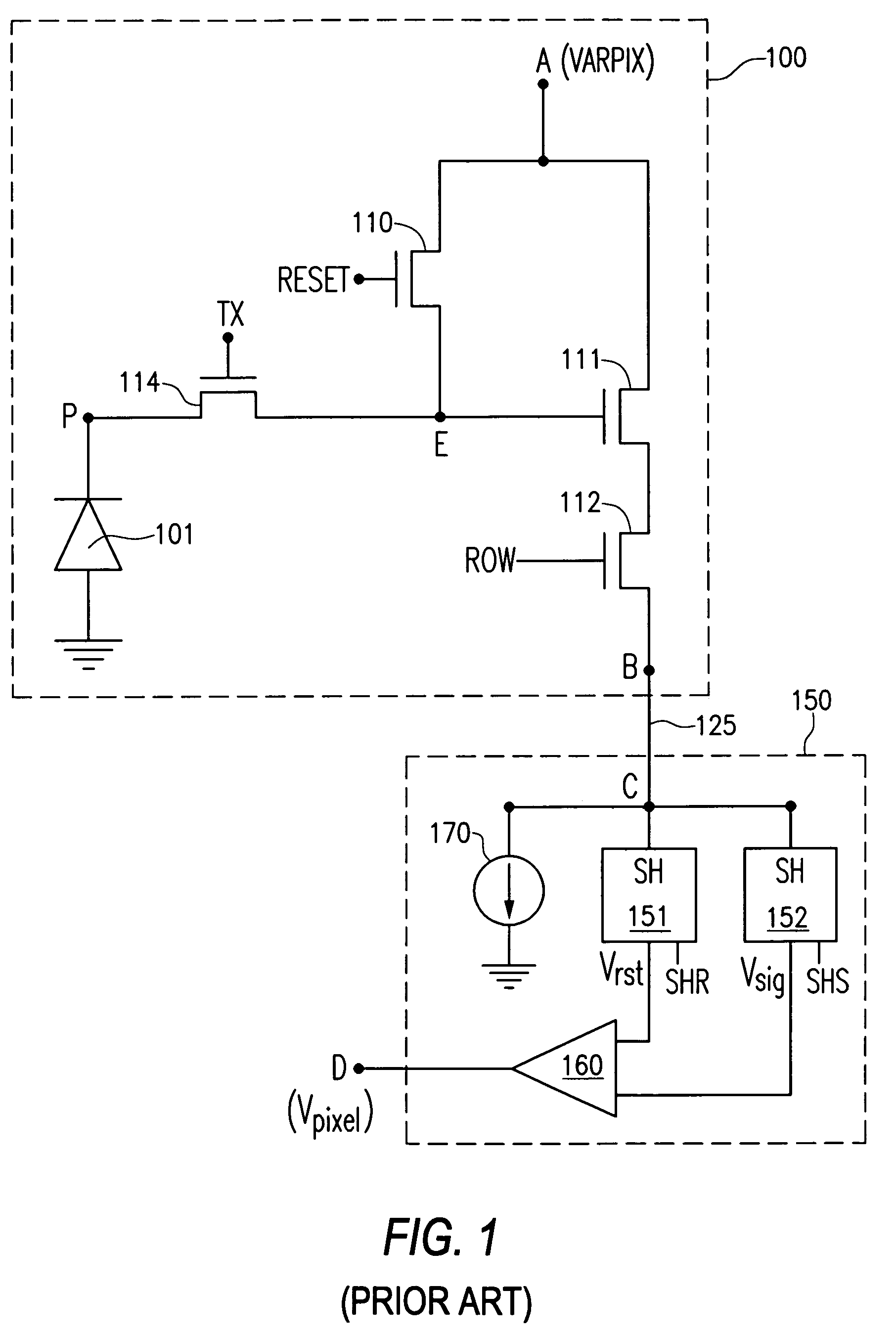 High dynamic range imager with a rolling shutter