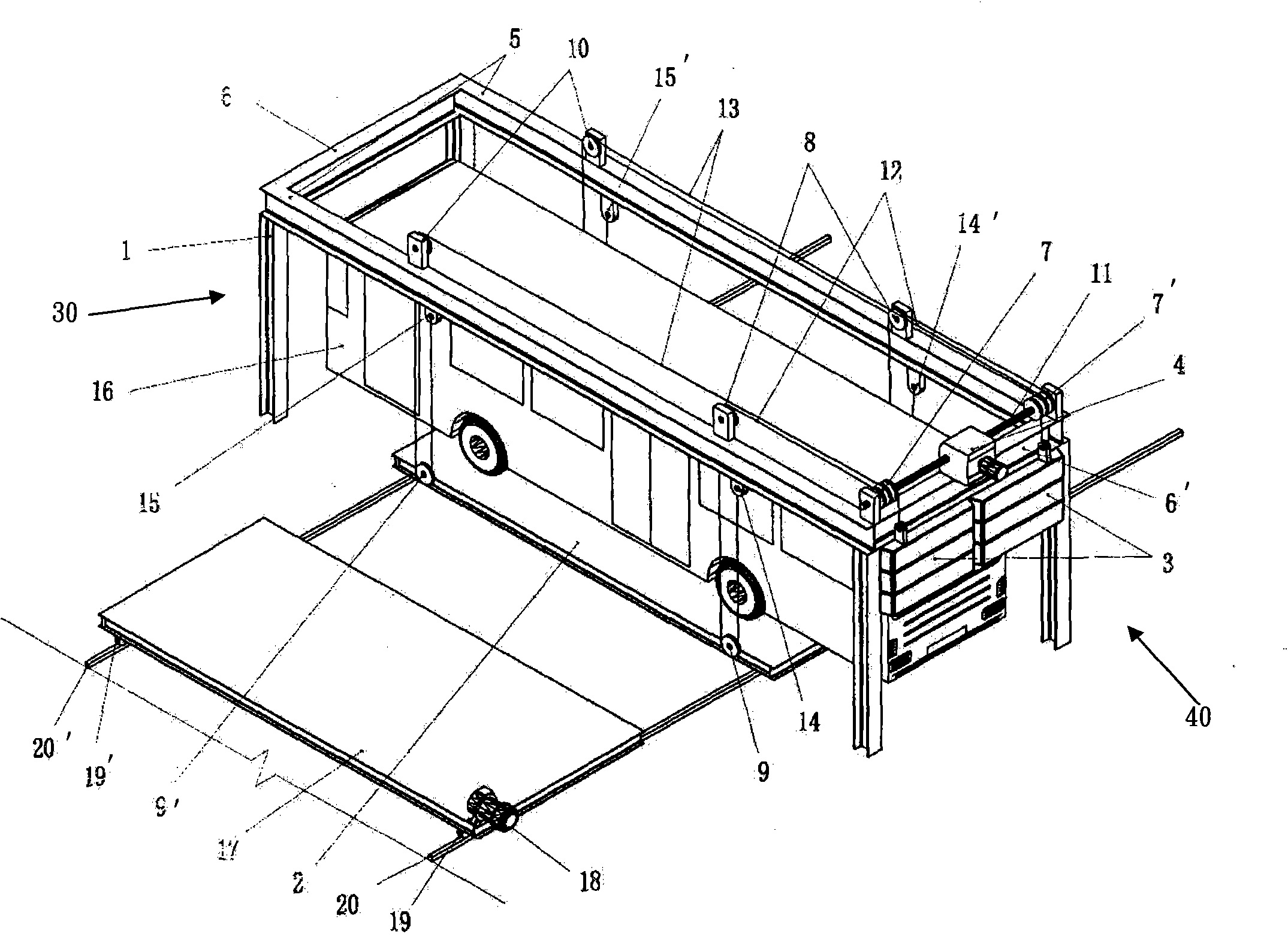 Intelligent stereoscopic parking system for motorbuses