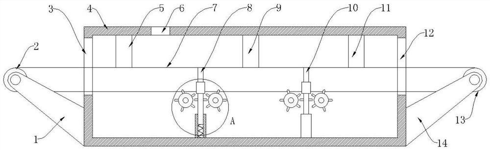 A high-efficiency continuous coated sand mixing device