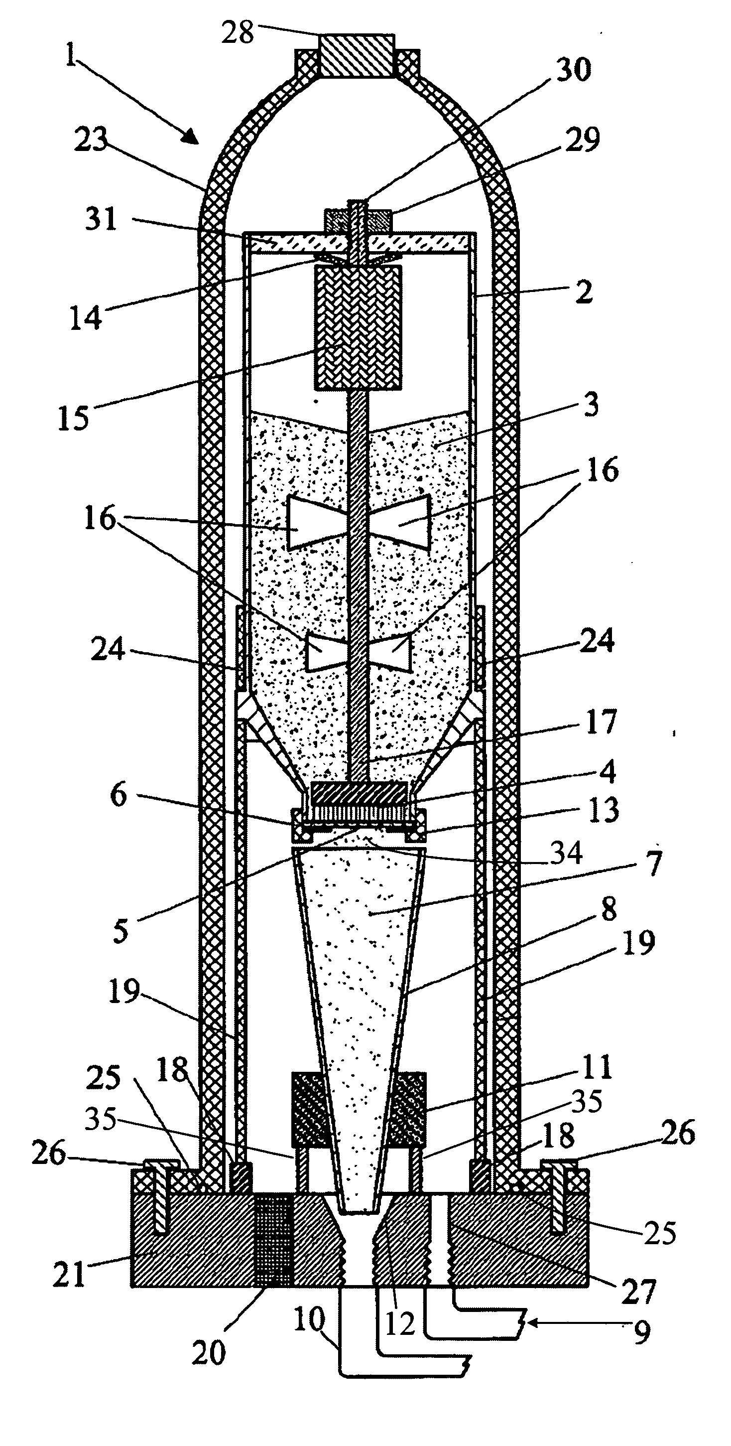 Brush-sieve powder-fluidizing apparatus for feeding nano-size and ultra-fine powders