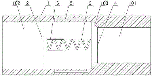 Pipe type fuel gas pressure-relief device