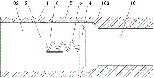 Pipe type fuel gas pressure-relief device