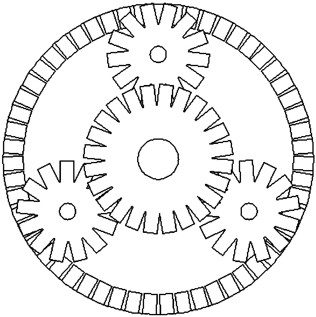 Design method of magnetic type planet gear