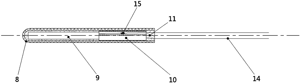 High-temperature-resistant tubular armored platinum resistor and application thereof