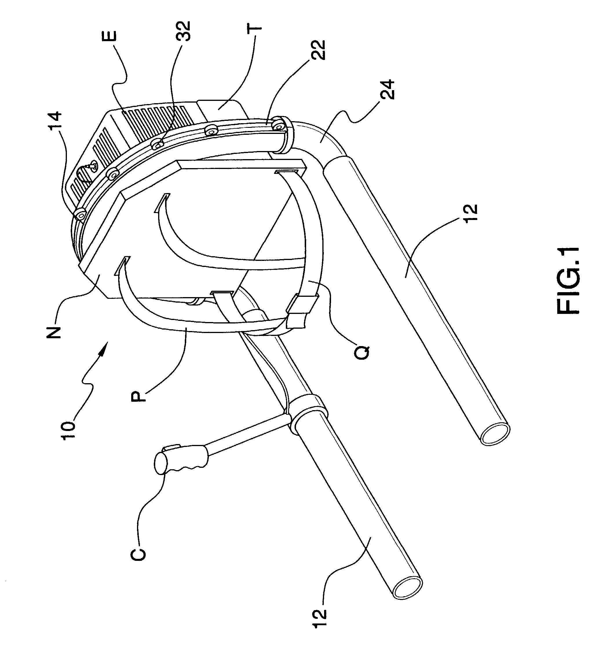 Blower with dual tubes