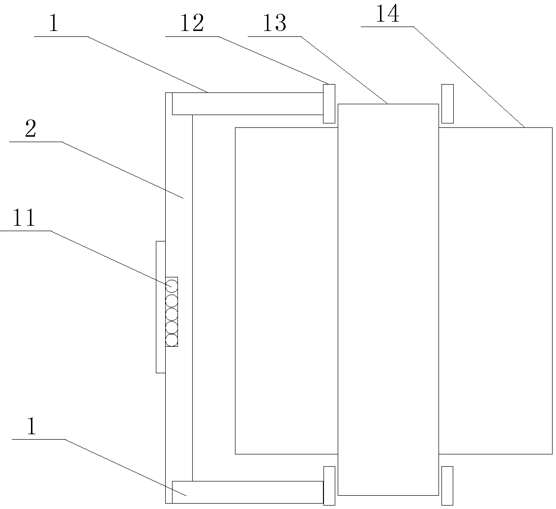 Splicing type vibration-damping lead wooden frame for oil-immersed transformer