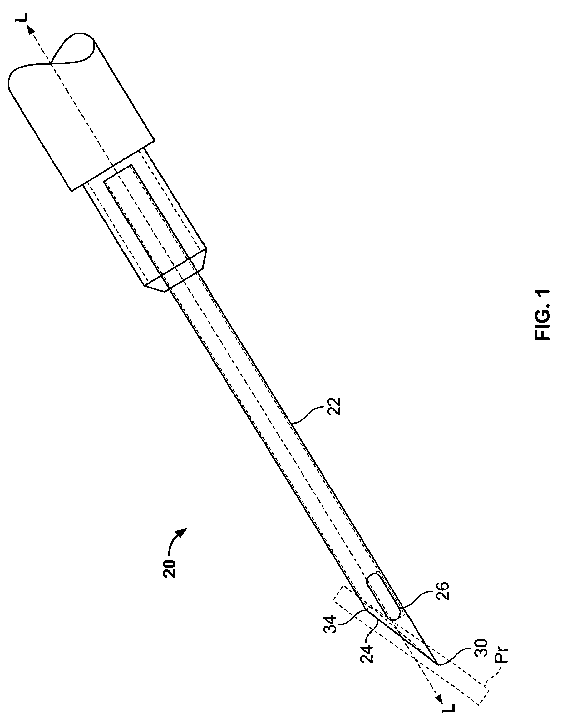 Medical needle having a closed tip