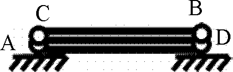 Method for confirming motion mode of corresponding free node at singular configuration part of hinge bar system mechanism