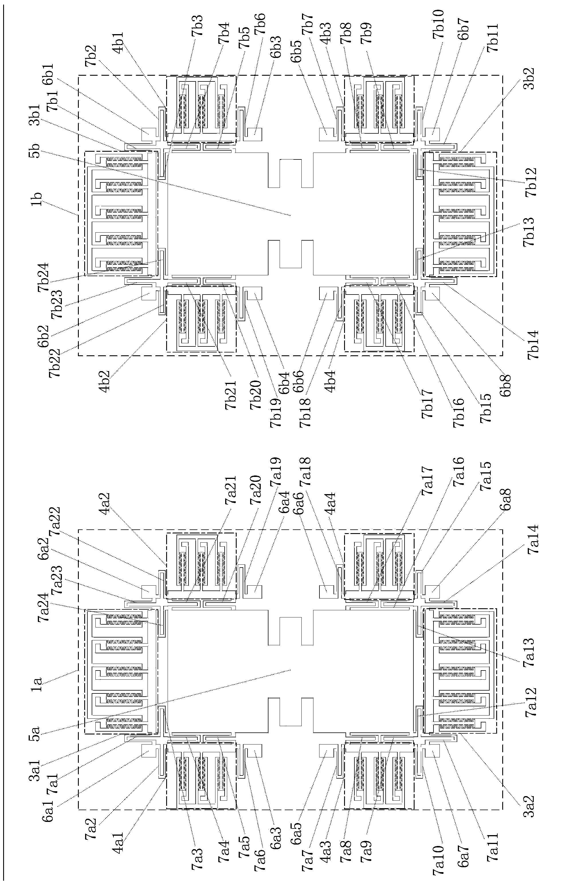 Dual-mass decoupling silicon microgyroscope based on flexible connection