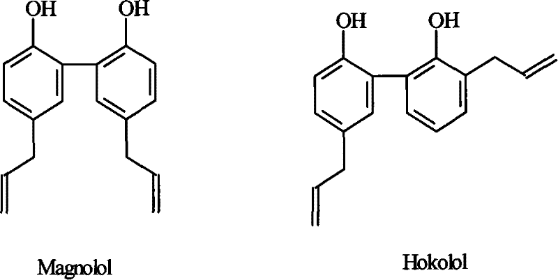 Purification and separation method of phenolic compounds in Magnolia officinalis