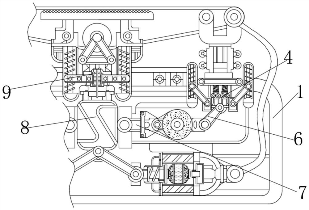 Device for automatically adjusting speed to guarantee position safety during exercise on running machine