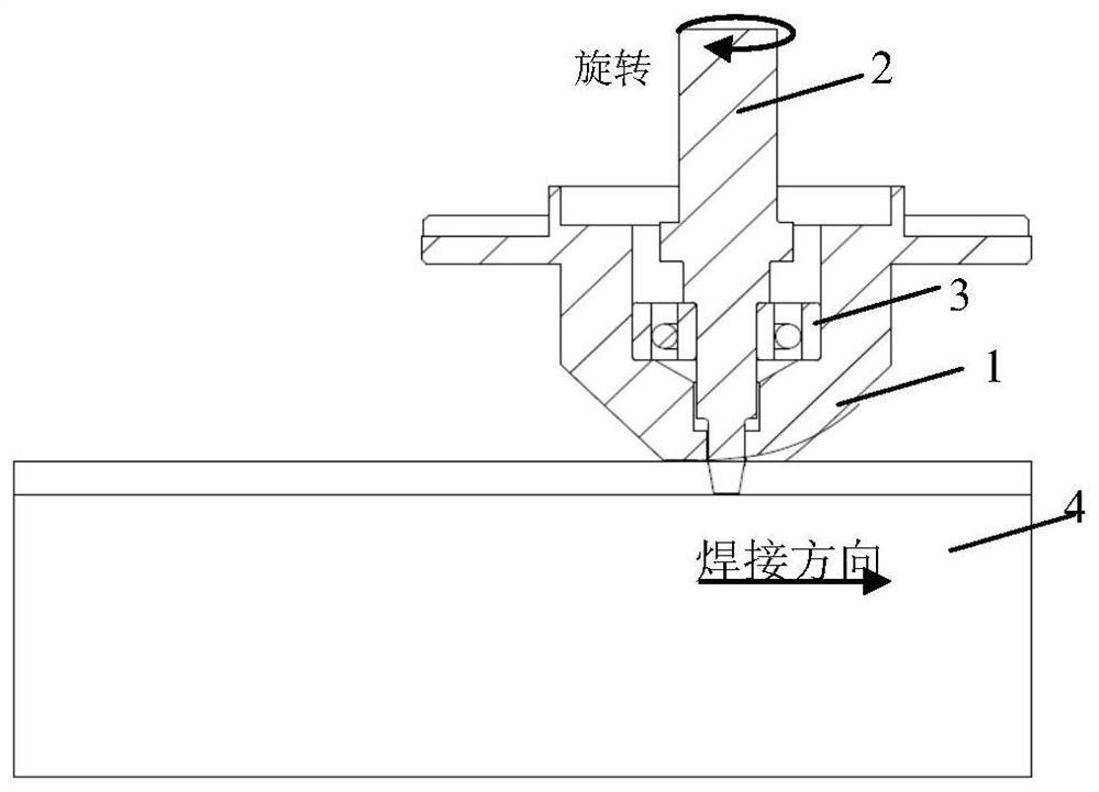 A welding tool for friction stir welding of angled joints