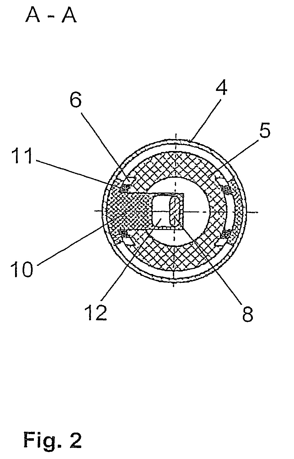 Device for absorption of impact energy on an automobile