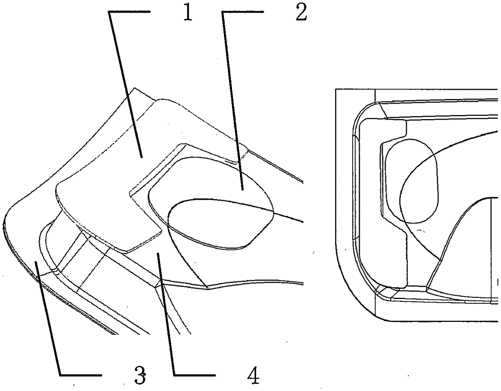 Spoiler for aircraft door and aircraft door equipped with the spoiler