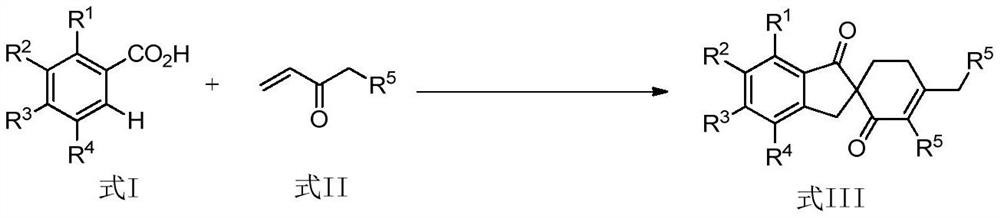 A kind of synthetic method containing 1-indanone skeleton spiro compound