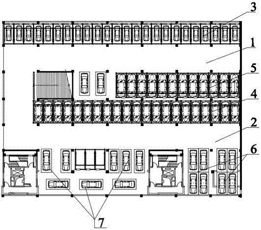 An underground garage that reasonably controls the allocation of parking spaces and the space occupied by parking spaces