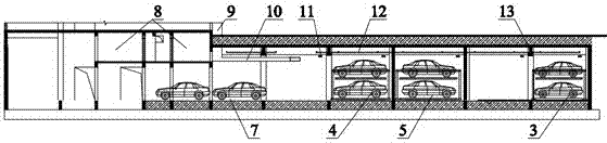 An underground garage that reasonably controls the allocation of parking spaces and the space occupied by parking spaces