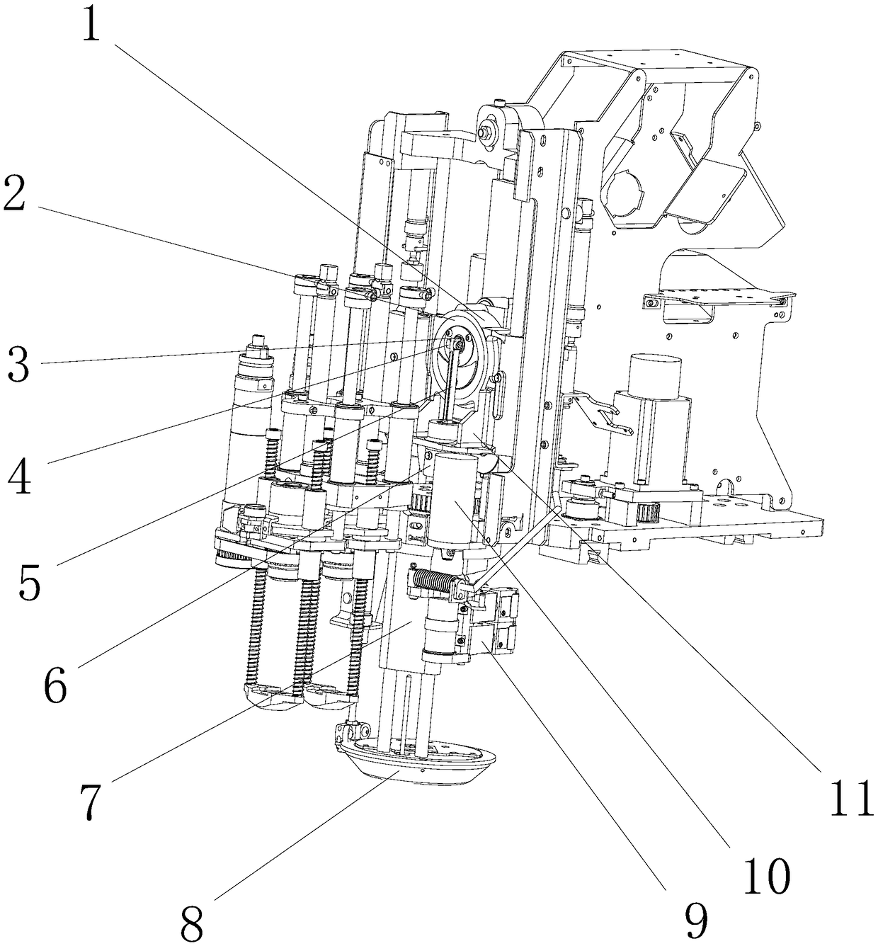 Upper and lower cutting device for full-automatic soft material cutting equipment