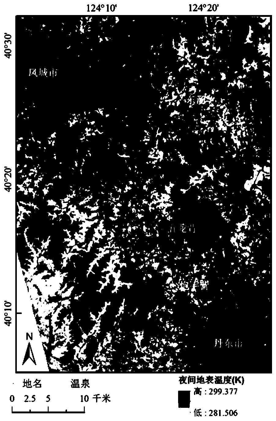 Method for delineating geothermal anomalies by using daytime and nighttime thermal infrared remote sensing