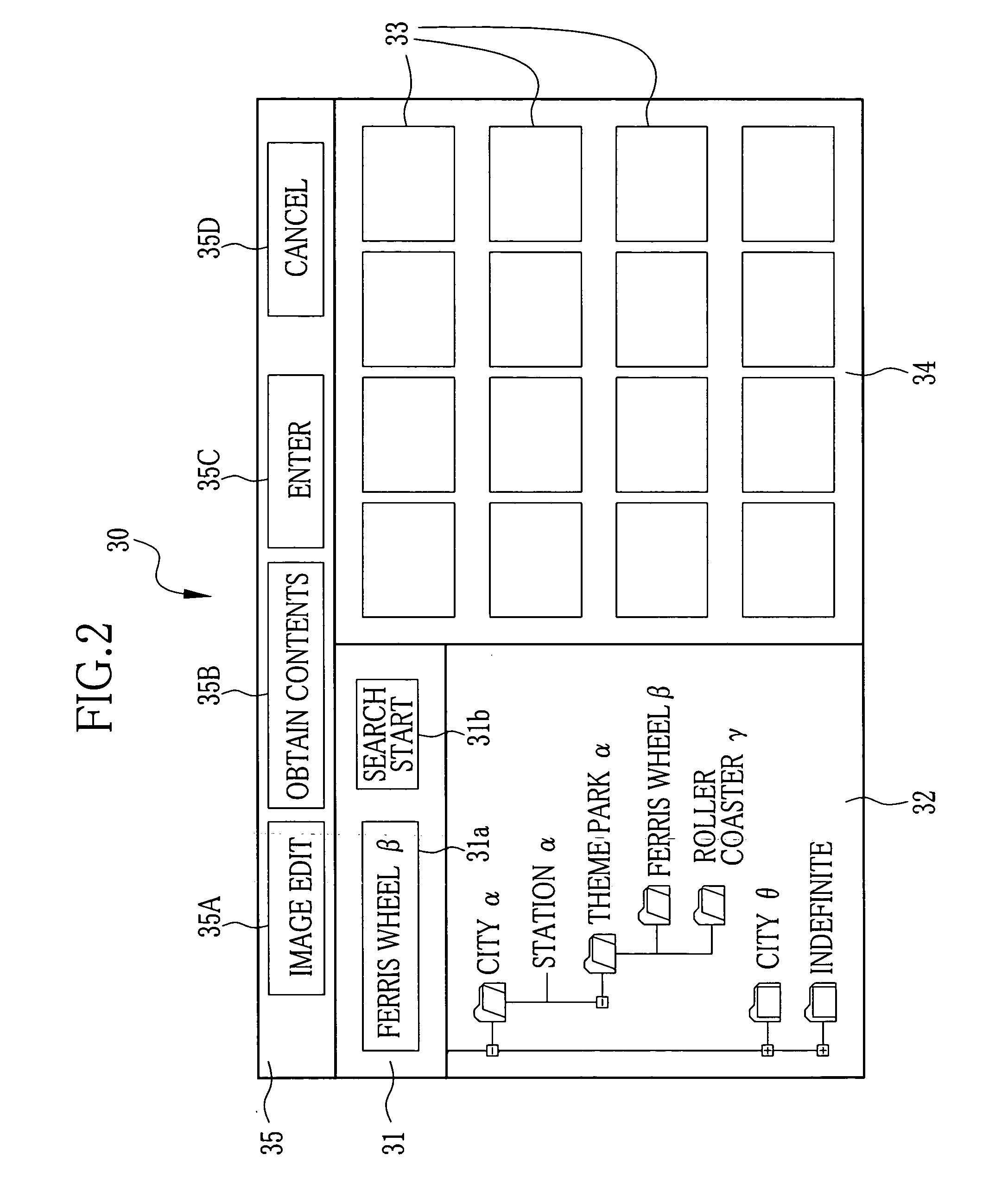 Image editing system and image editing program