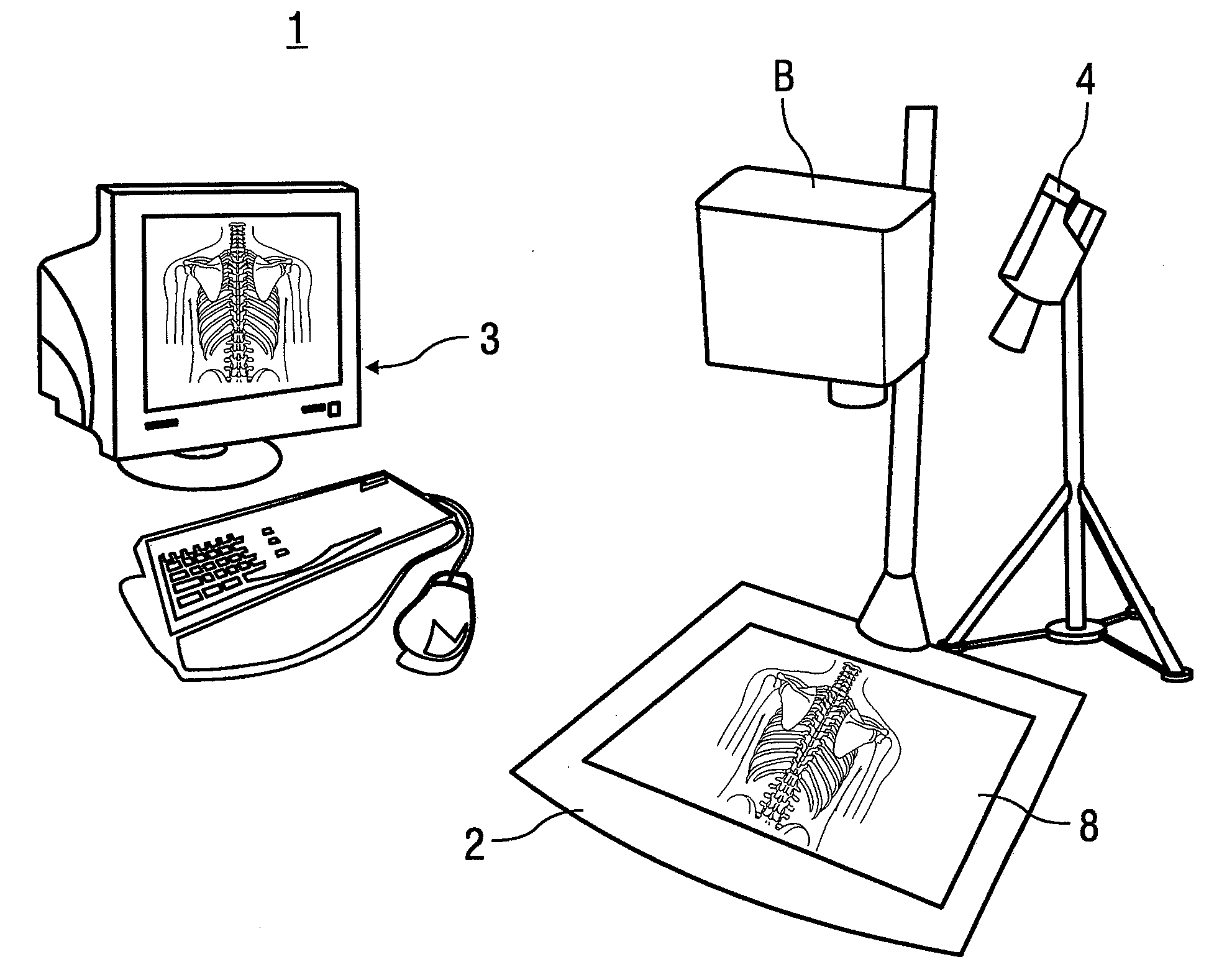 Method and illumination device for optical contrast enhancement