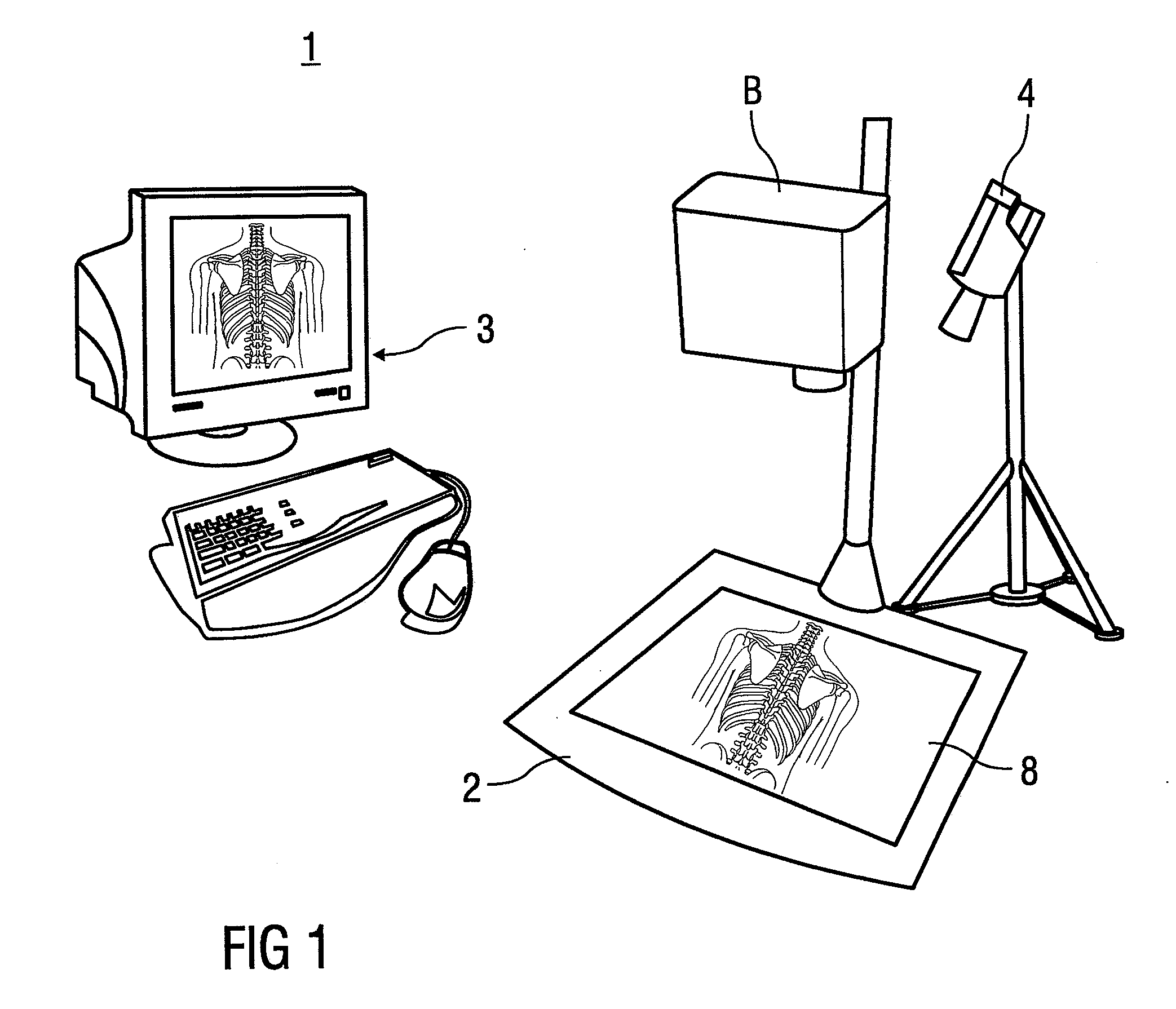 Method and illumination device for optical contrast enhancement