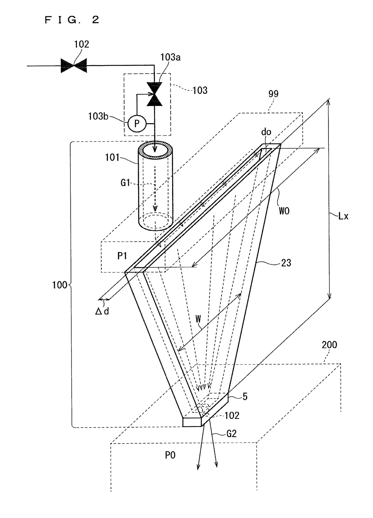 Gas jetting apparatus for film formation apparatus