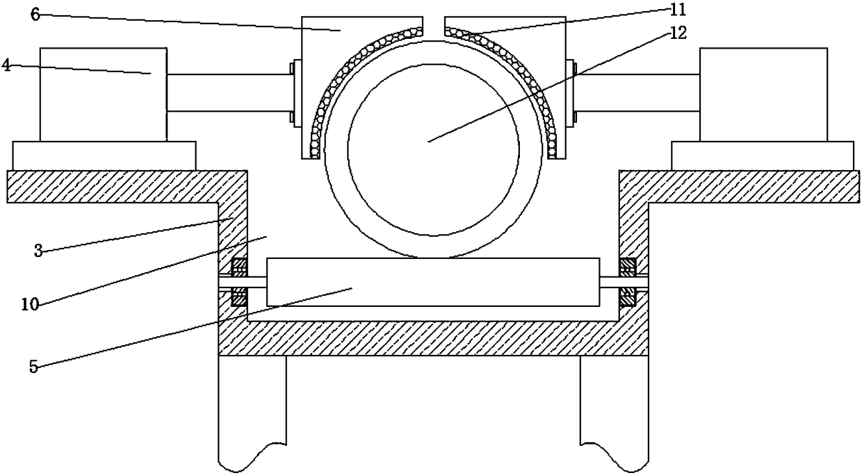 Steel pipe cutting device