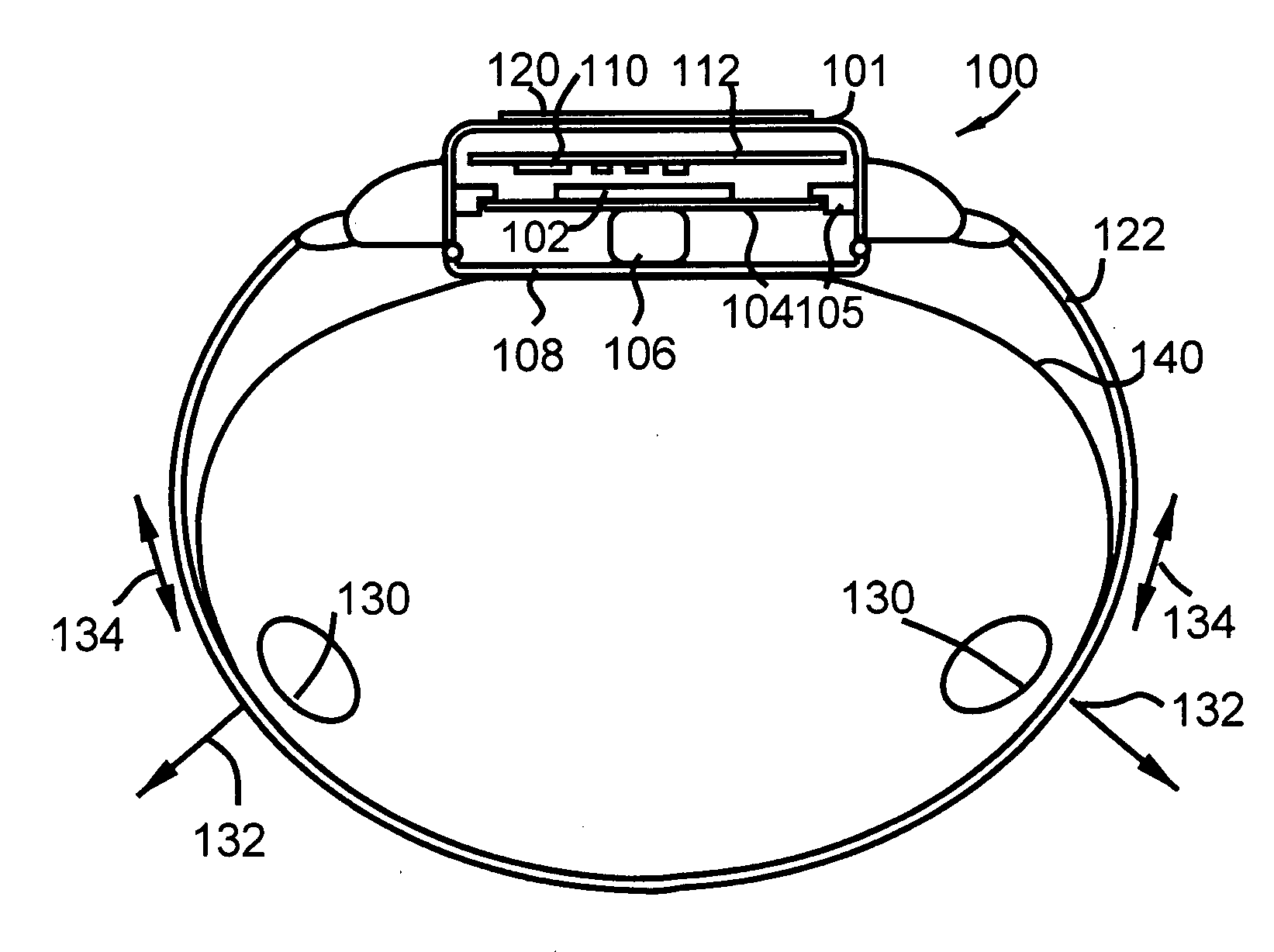 Wrist plethysmograph