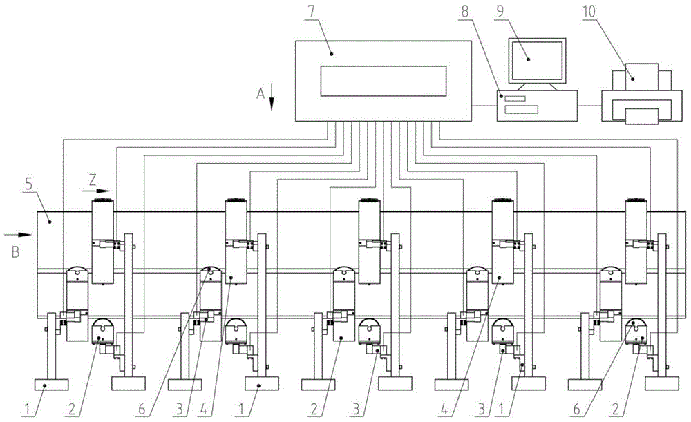 Conveyer belt troughability test method and apparatus