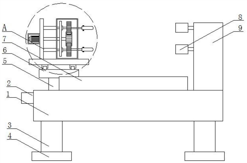 A polishing device for inner spherical surface of steel ball cold heading die